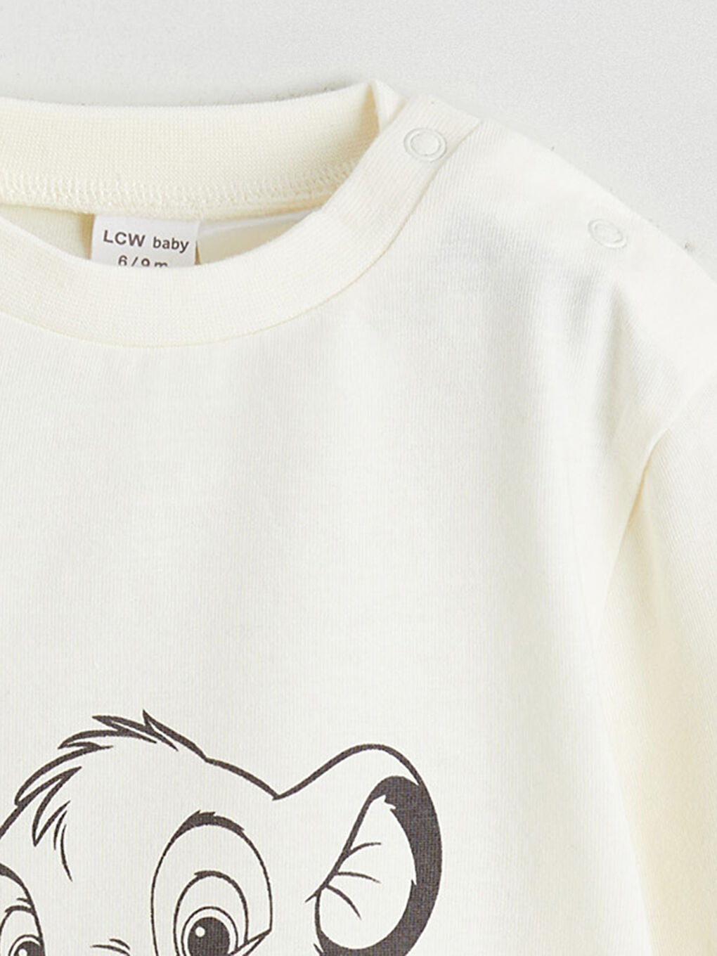 Bej Aslan Kral Baskılı Erkek Bebek Sweatshirt ve Pantolon-4