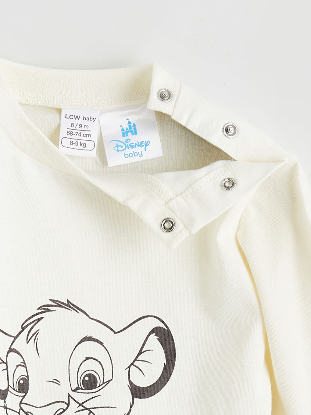 Bej Aslan Kral Baskılı Erkek Bebek Sweatshirt ve Pantolon-5