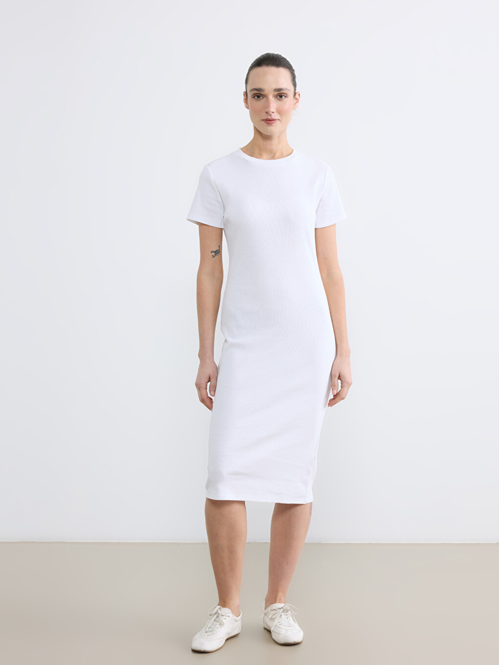 Woman White Dress-1