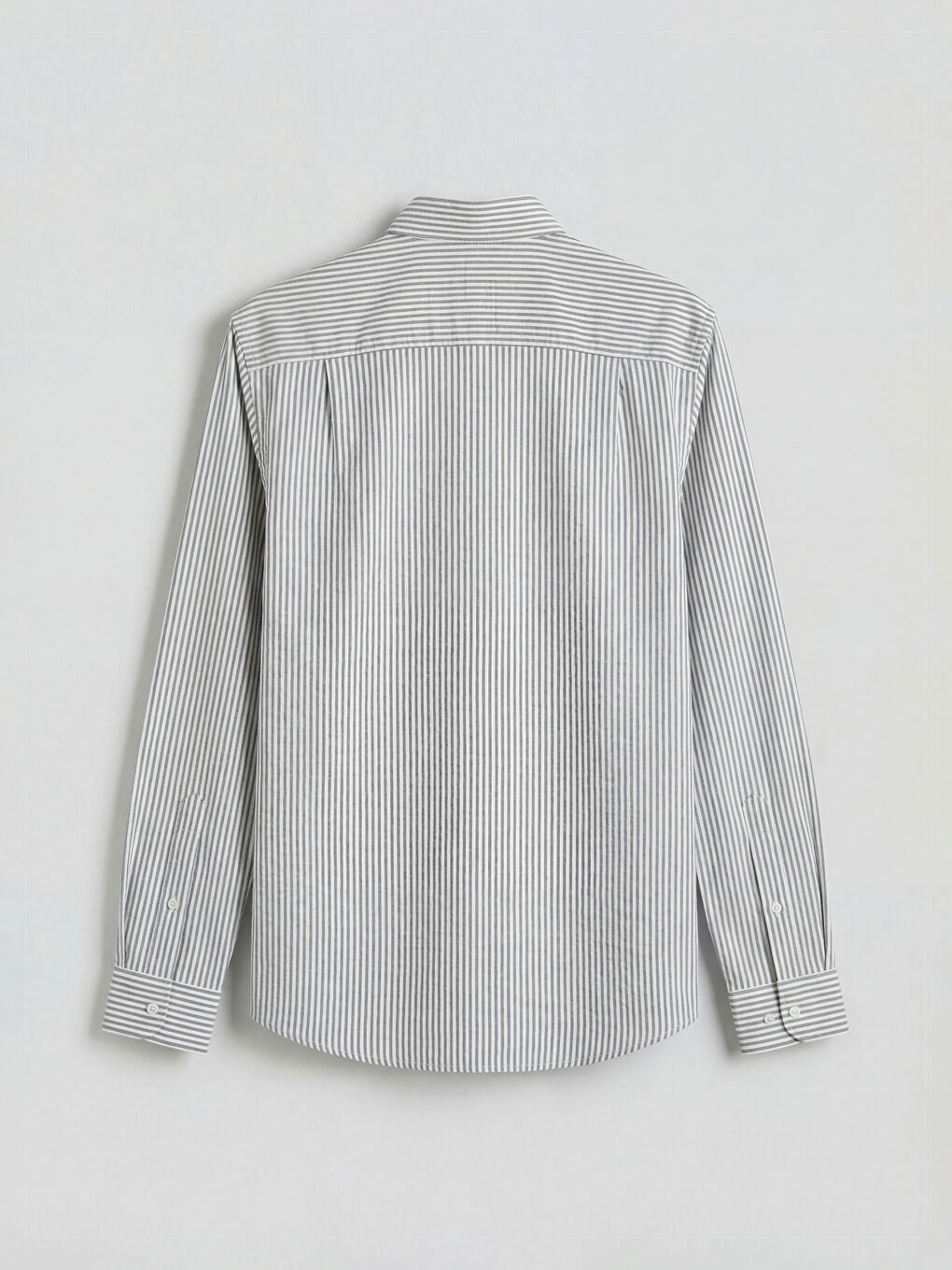 Lacivert Regular Fit Çizgili Erkek Gömlek-1