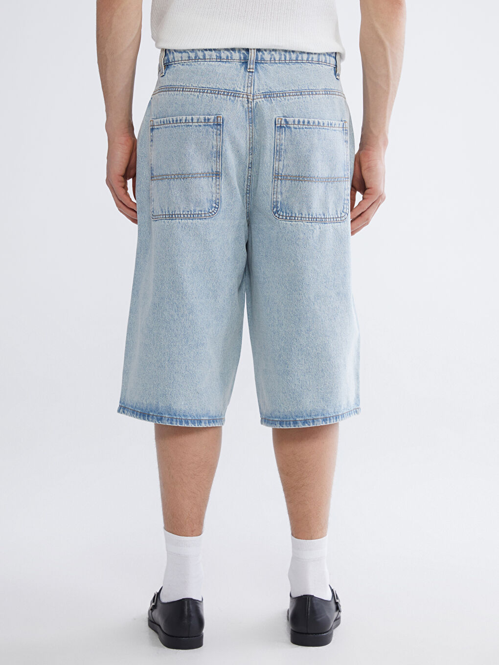 Pantaloni scurți din denim INDIGO Bărbat-3