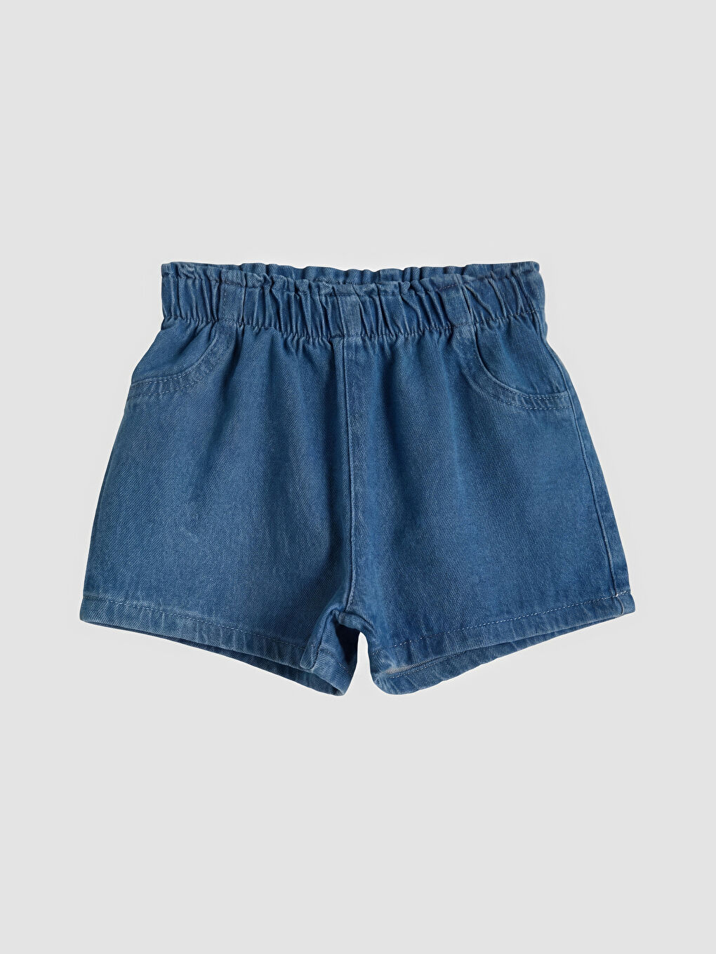 Mavi Fırfırlı Kız Bebek Jean Takım-2