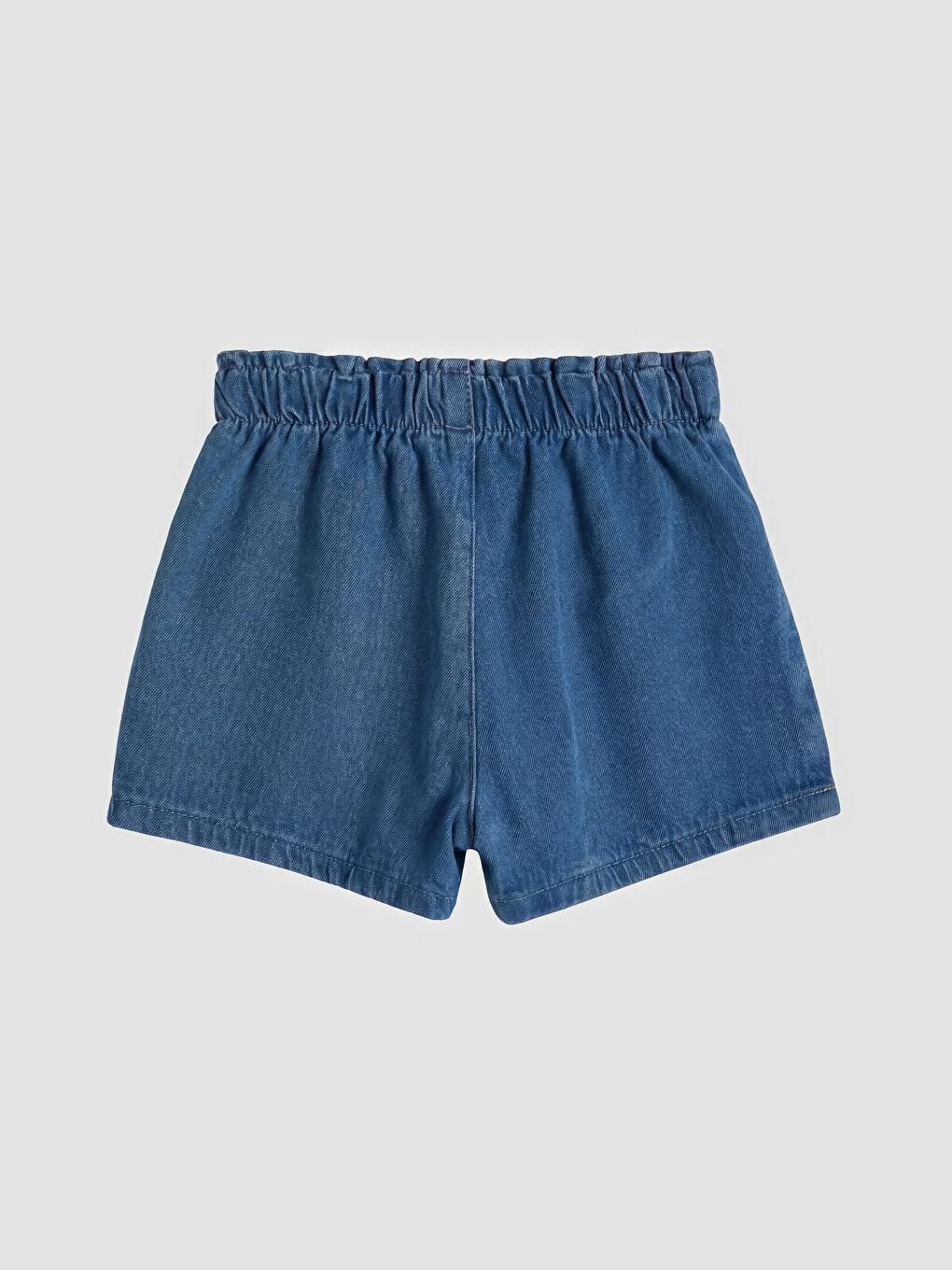 Mavi Fırfırlı Kız Bebek Jean Takım-4