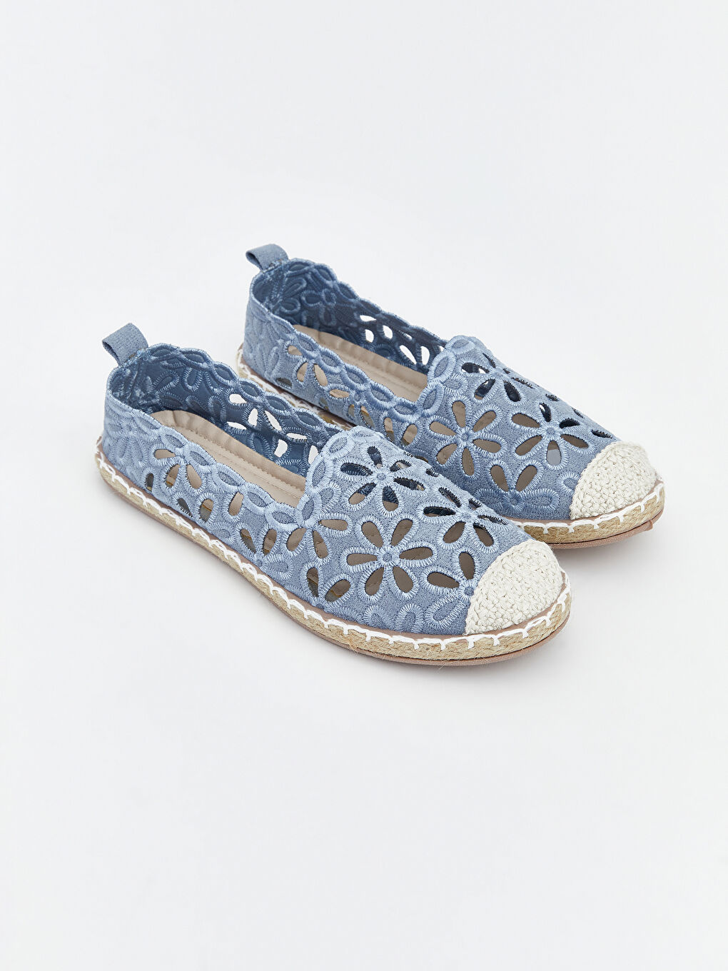 Women's Ballet Flats with Woven Sole