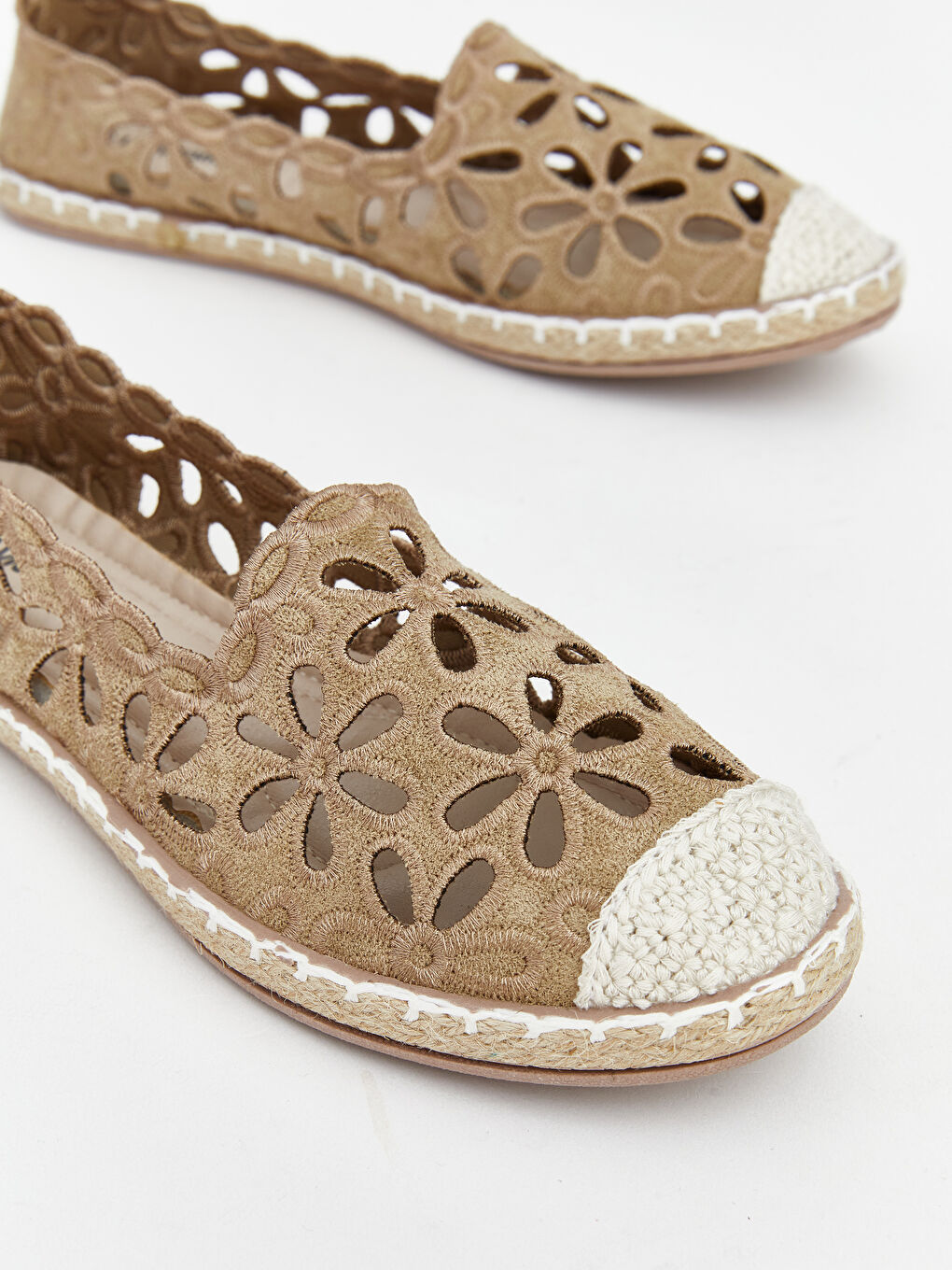Women's Ballet Flats with Woven Sole-2