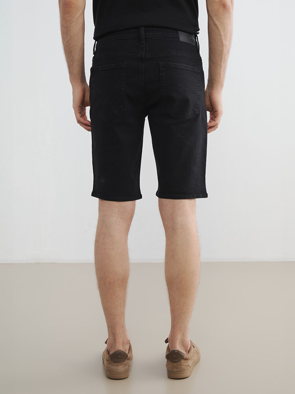 Slim Fit Herren-Jeansshorts-3