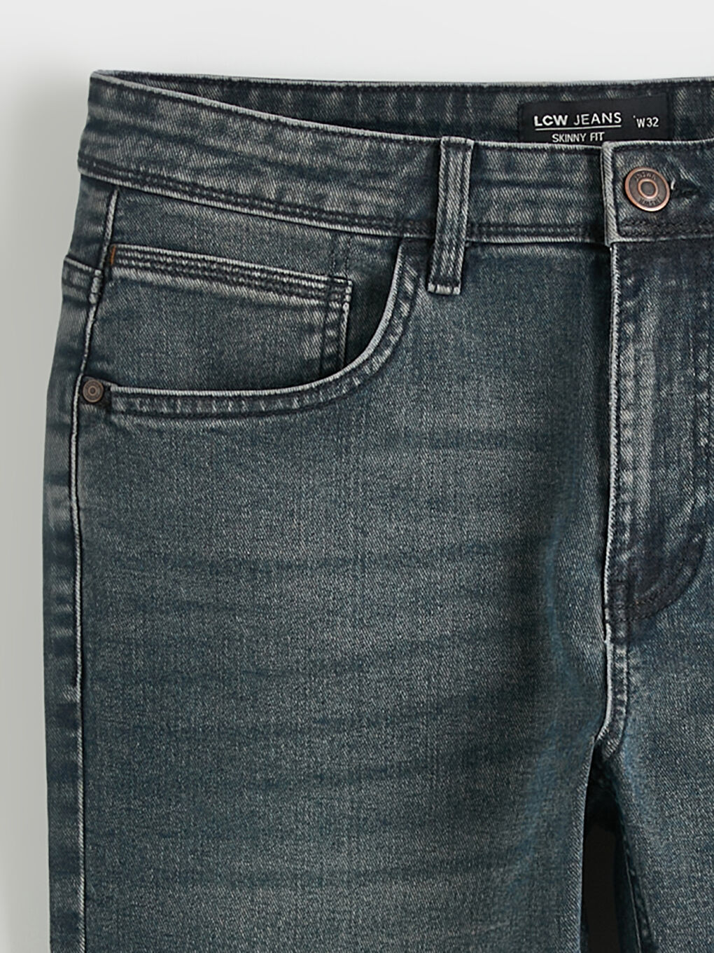 Man GREEN Denim Shorts-5