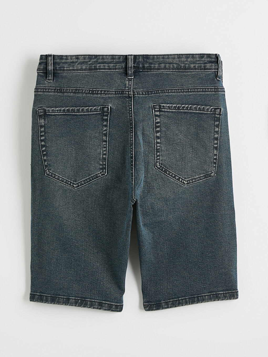 Man GREEN Denim Shorts-6