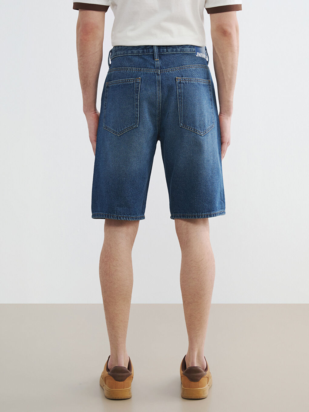 Man INDIGO Denim Shorts-3