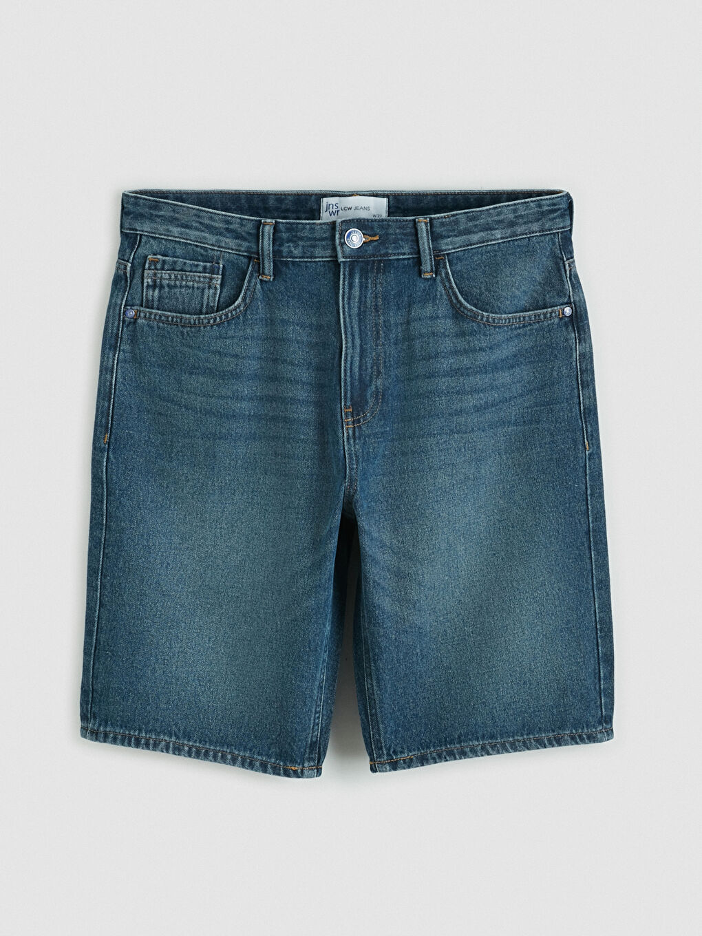 Man INDIGO Denim Shorts-4