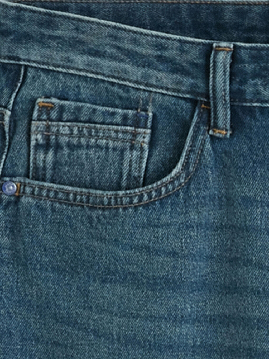 Man INDIGO Denim Shorts-6