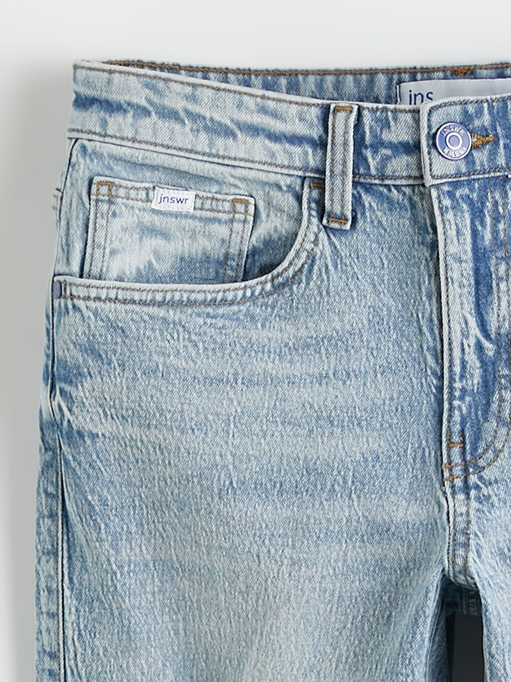 Slim Fit Herren-Jeansshorts-5