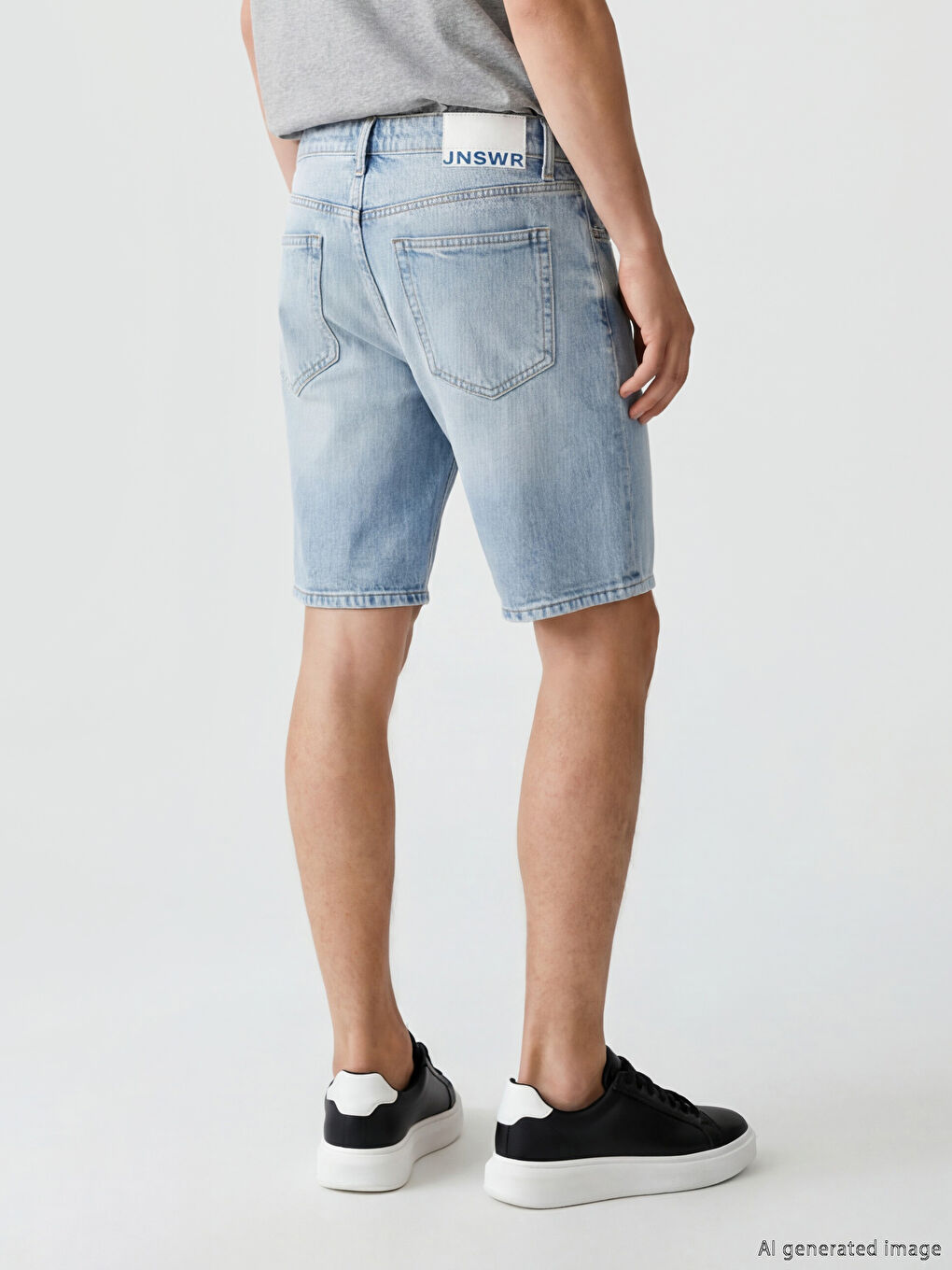Slim Fit Herren-Jeansshorts-2