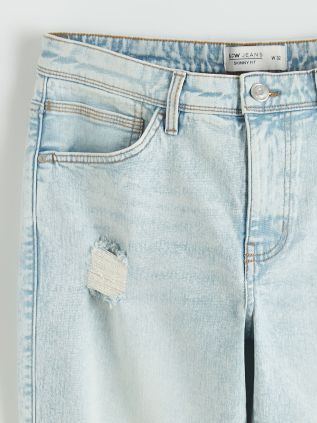 Skinny Fit Herren-Jeansshorts-4