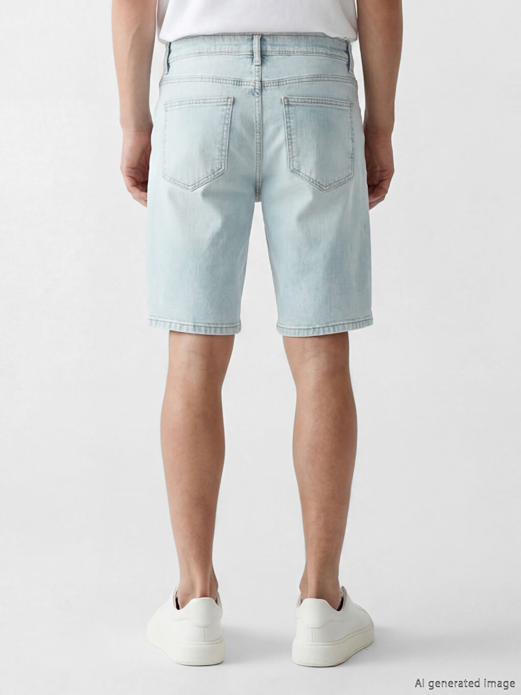 Skinny Fit Herren-Jeansshorts-2