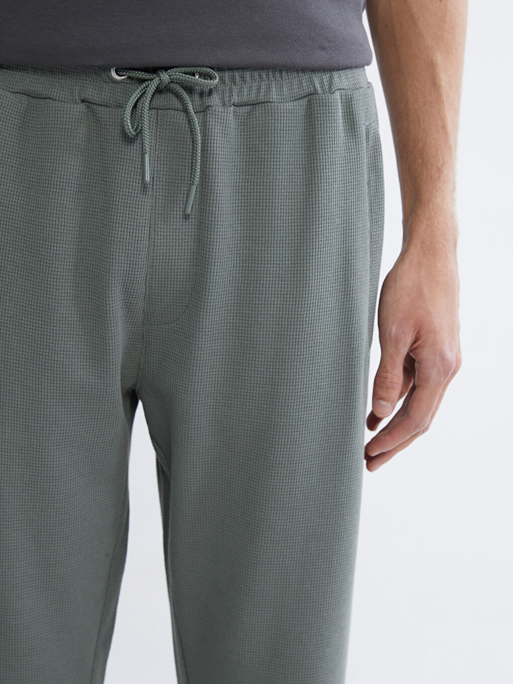 Haki Standart Kalıp Erkek Eşofman Altı-2