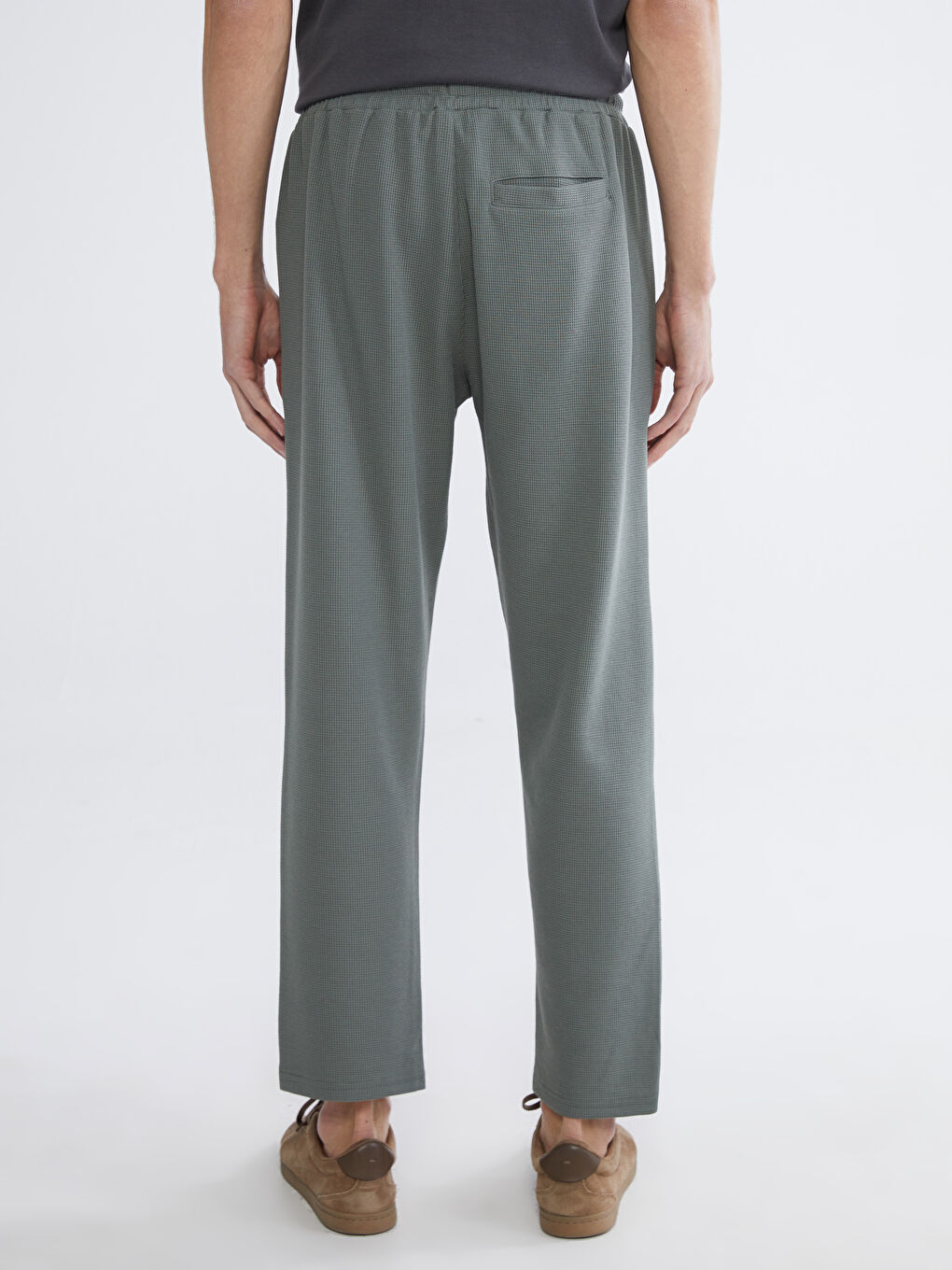 Haki Standart Kalıp Erkek Eşofman Altı-3