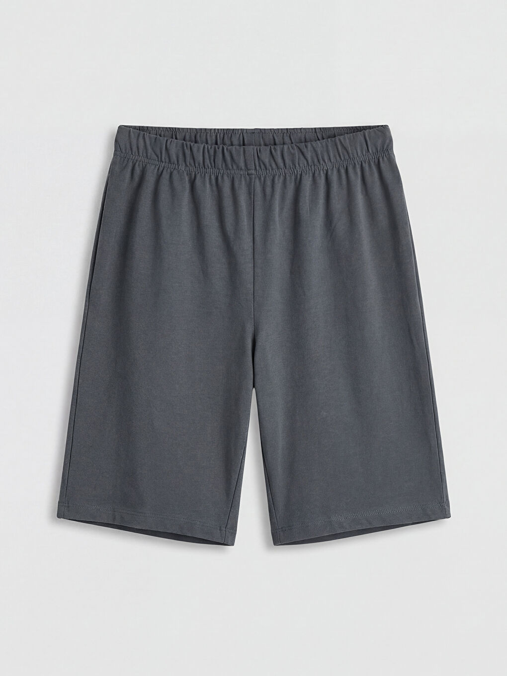 Gri New York Baskılı Erkek Çocuk Şortlu Pijama Takımı-3