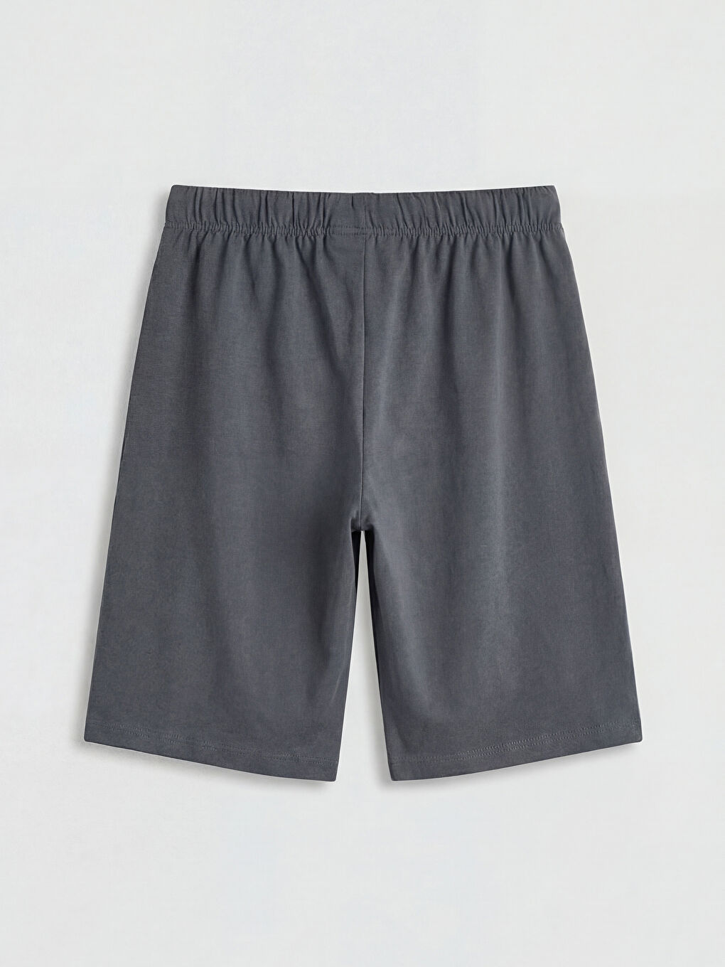 Gri New York Baskılı Erkek Çocuk Şortlu Pijama Takımı-4