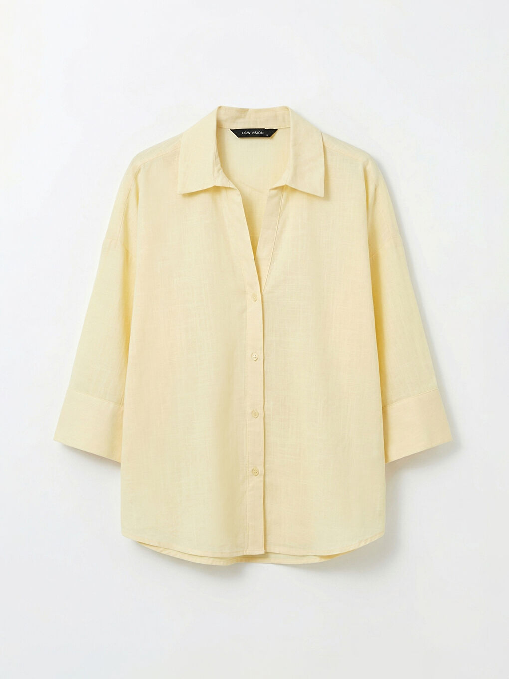 Женщины Жёлтый Рубашка-4