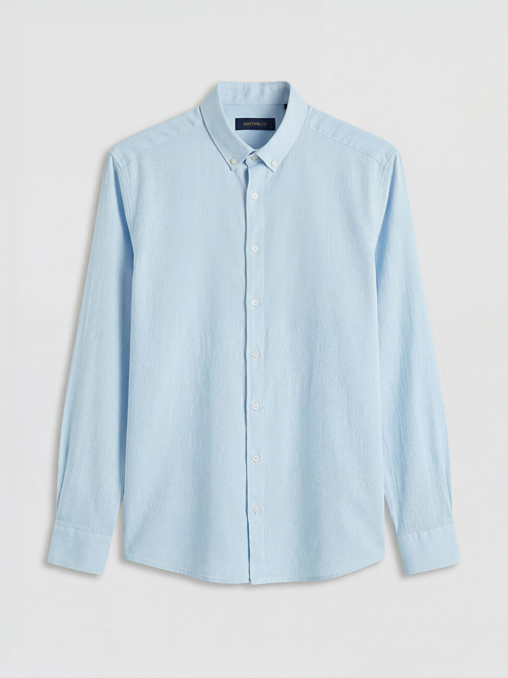 Mavi Regular Fit Dokulu Erkek Gömlek