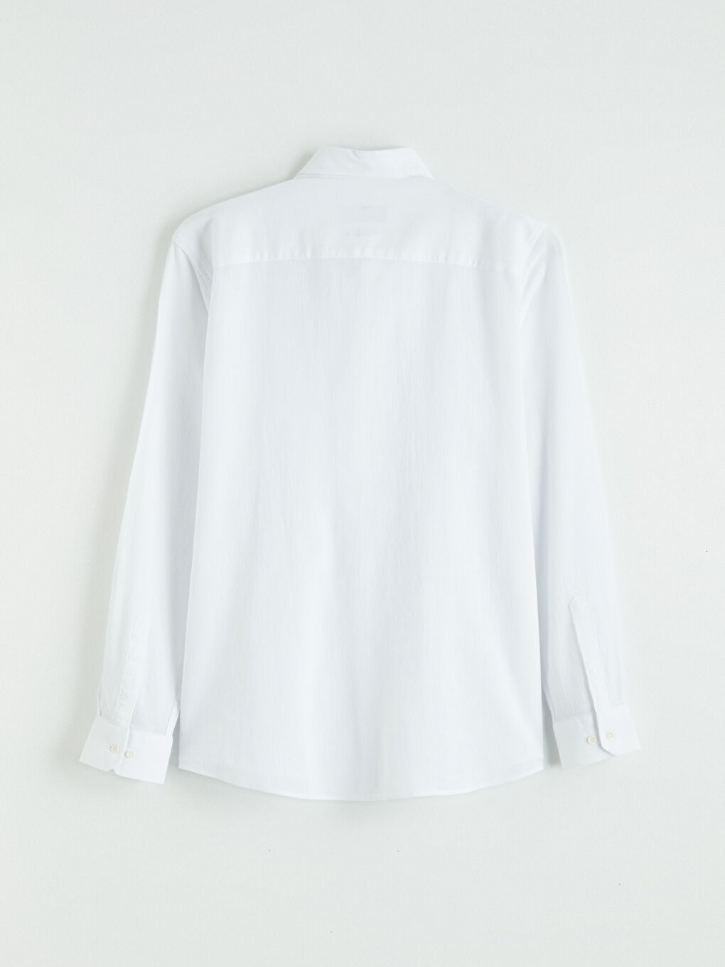 Ekru Regular Fit Dokulu Erkek Gömlek-2