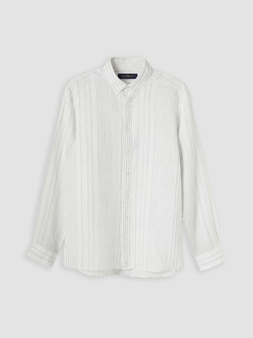 Yeşil Regular Fit Çizgili Poplin Erkek Gömlek