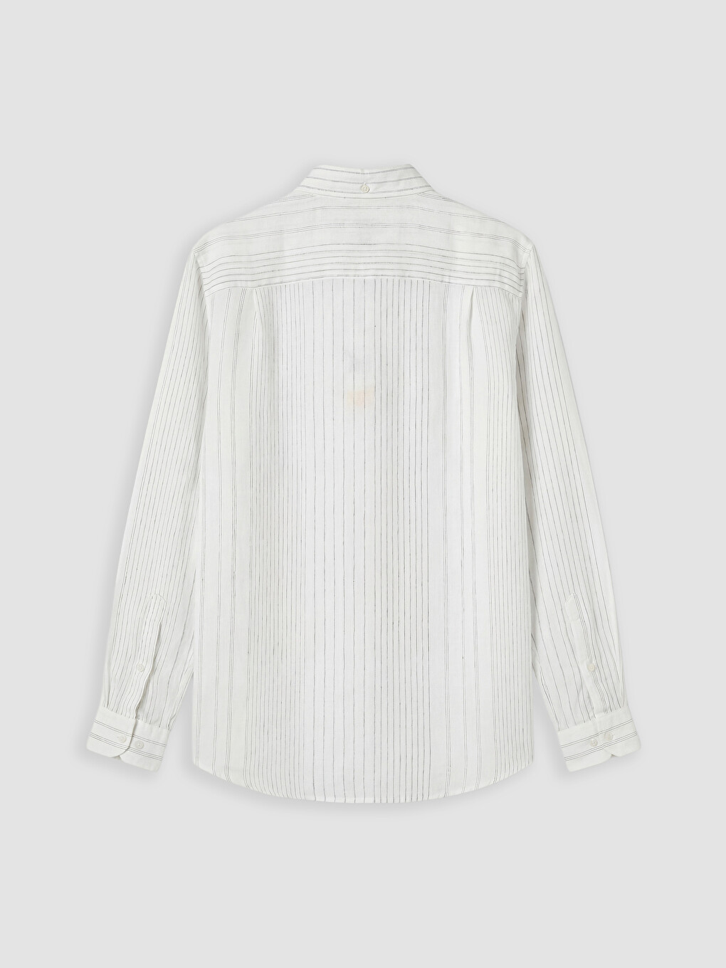 Yeşil Regular Fit Çizgili Poplin Erkek Gömlek-1