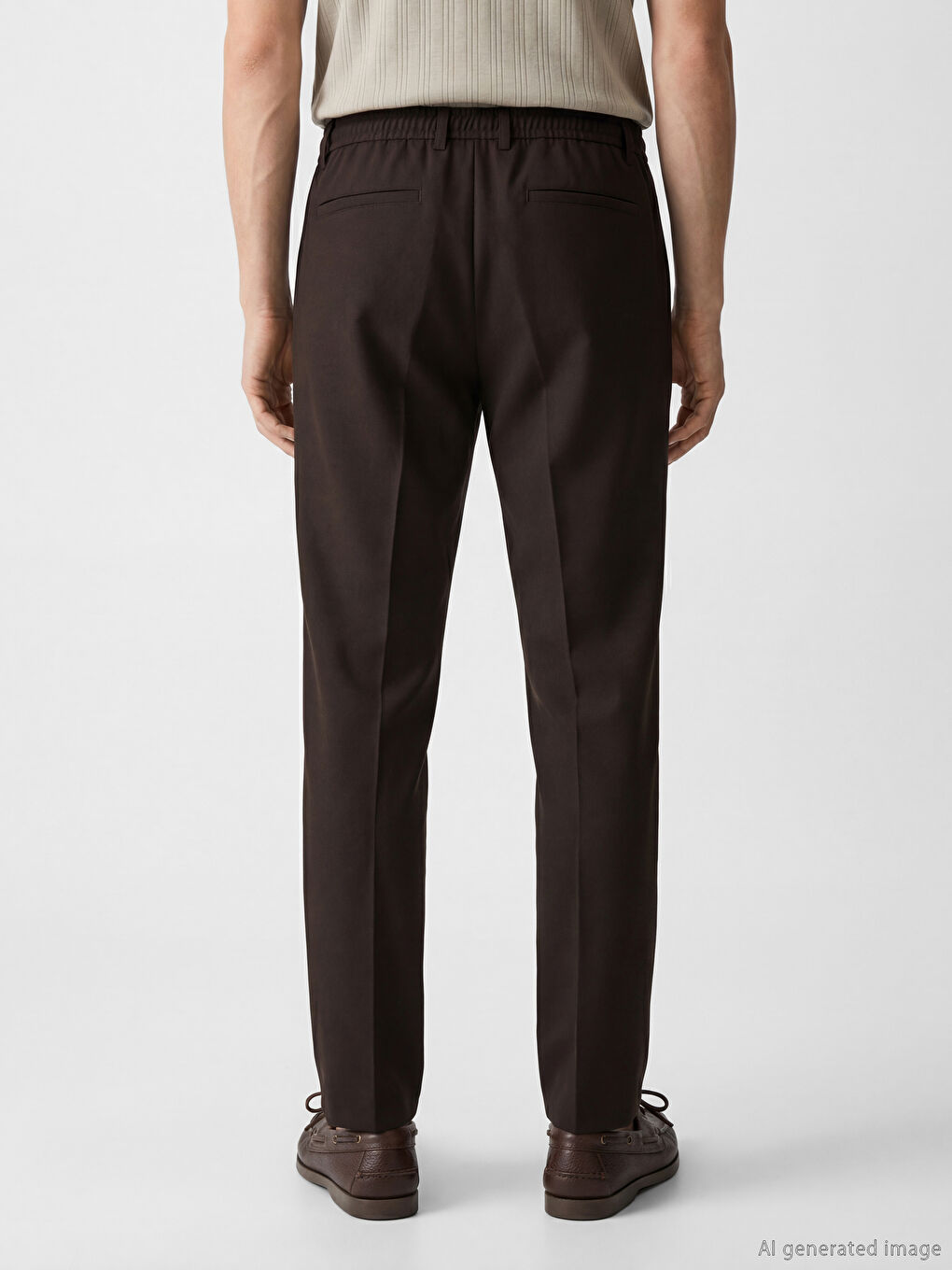 Regular Fit Men's Pleated Trousers-3