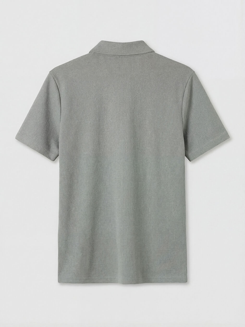 Gri Polo Yaka Erkek Tişört-1