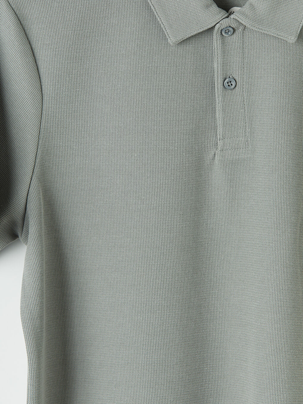 Gri Polo Yaka Erkek Tişört-2