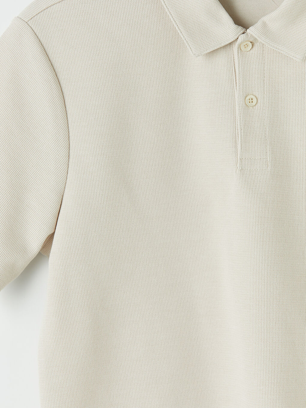 Bej Polo Yaka Erkek Tişört-2