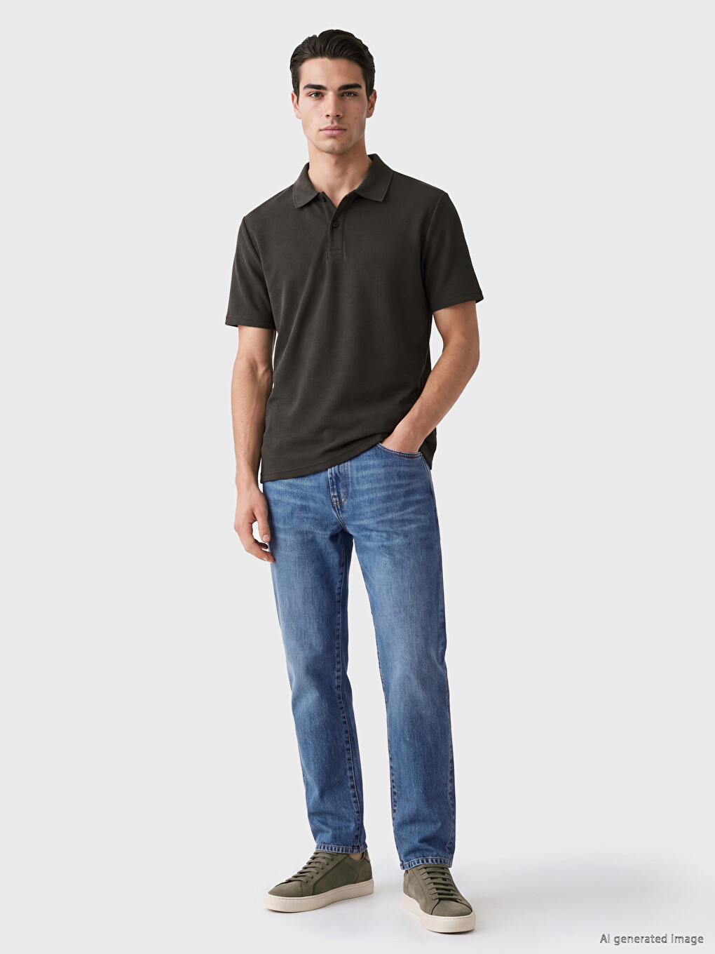 Polo Collar Men's T-shirt-1