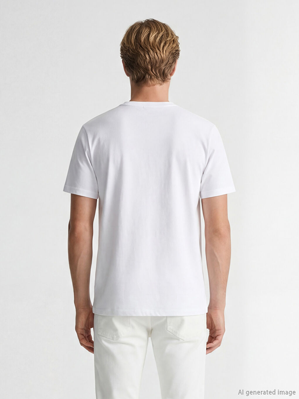 მამაკაცების მრგვალი ყელით ბეჭდური ჯერსის მაისური-2