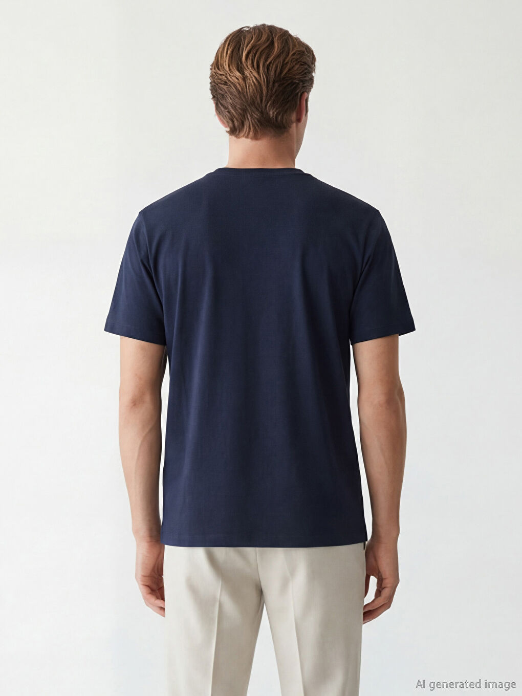 მამაკაცის ბეჭდური ჯერსის მაისური, მრგვალი ყელით-2