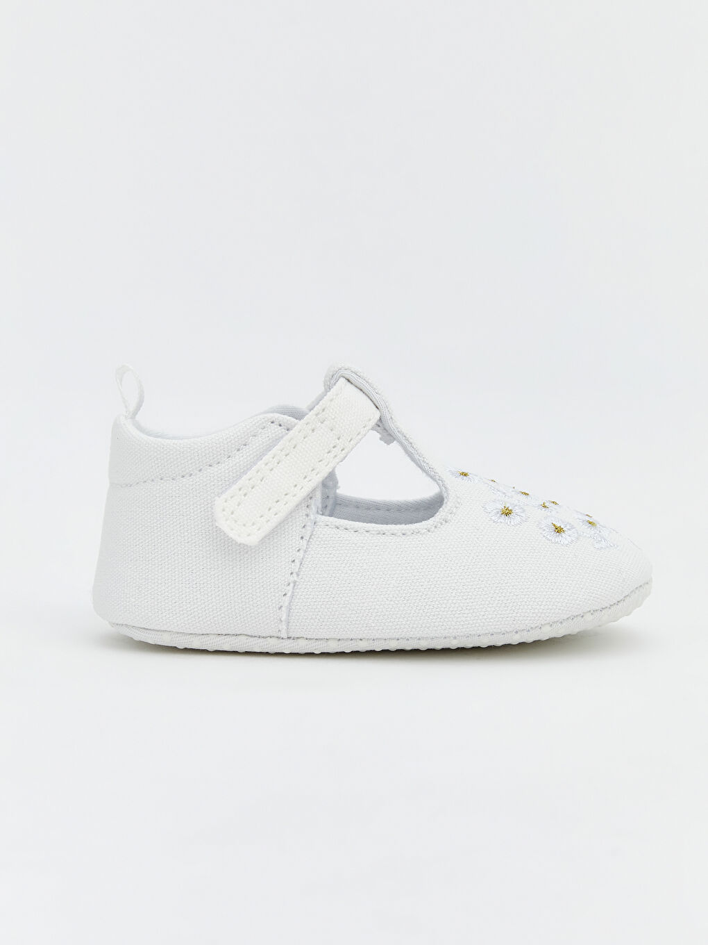أحذية ما قبل المشي أبيض طفلة-1