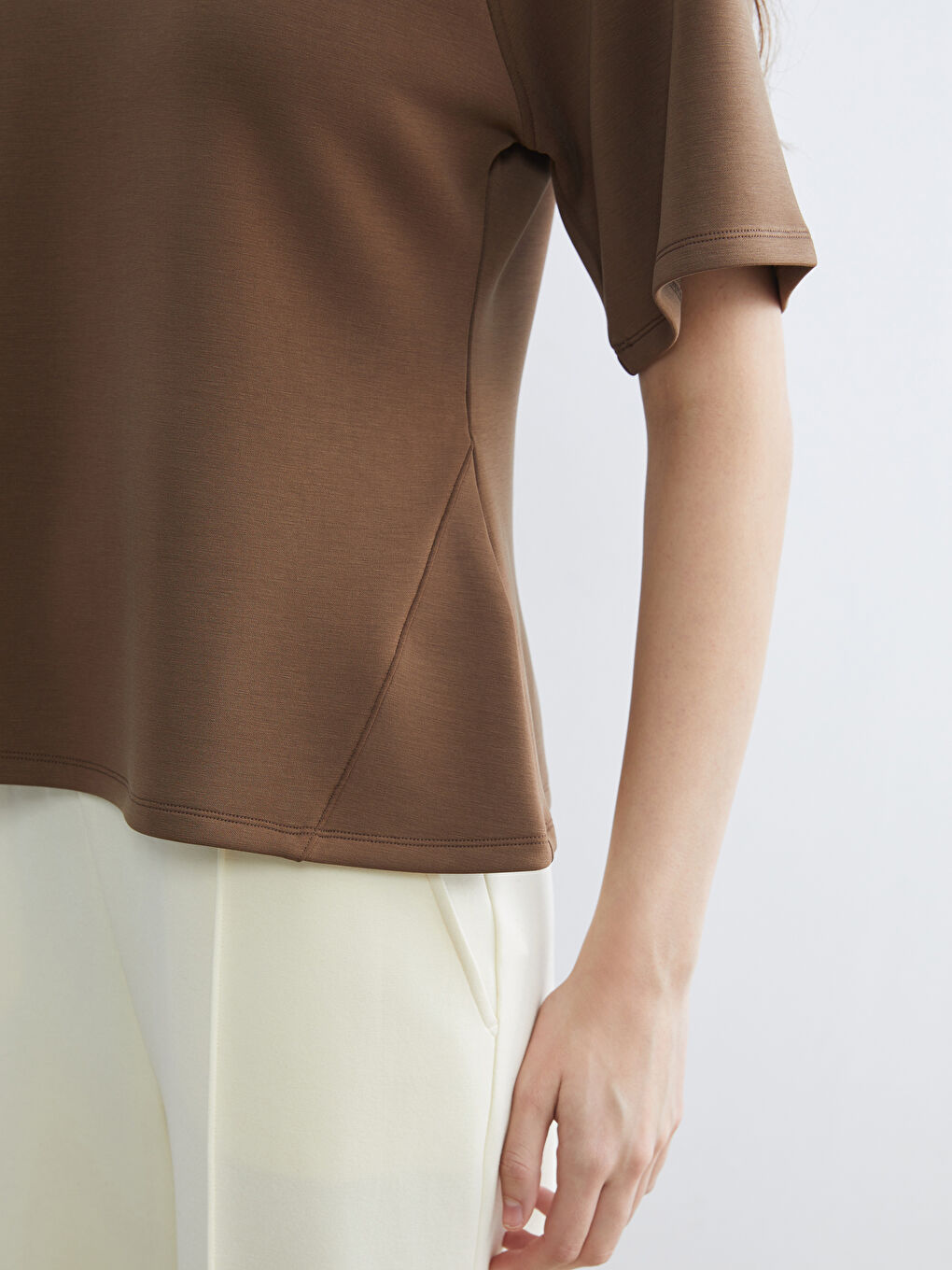 Әйелдер қоңыр Футболка-2