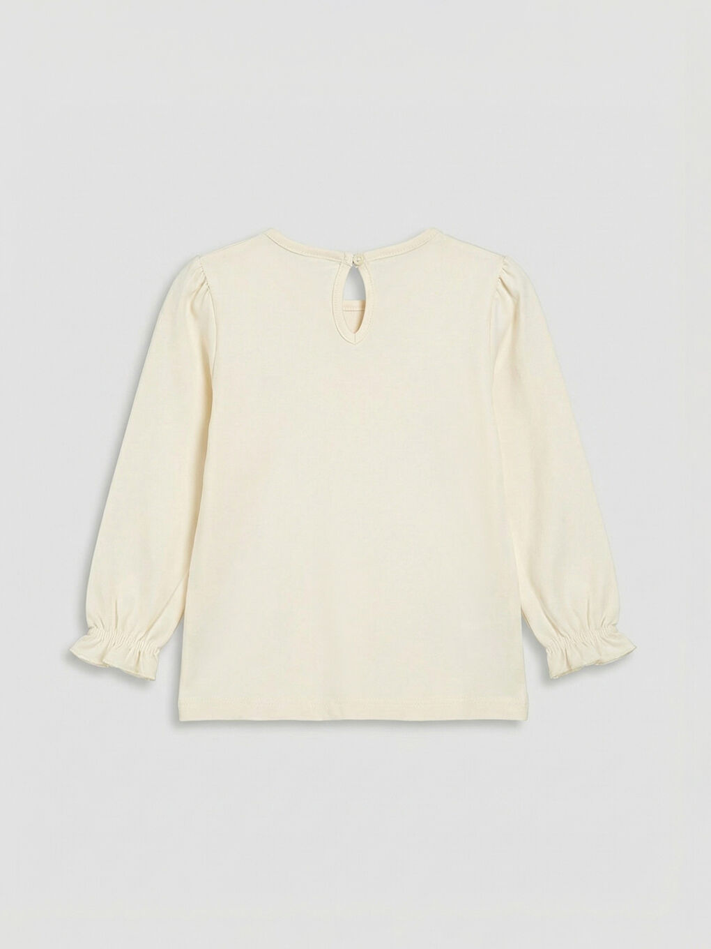 İndigo Minnie Mouse Nakışlı Kız Bebek Jean Salopet Elbise ve Tişört-2