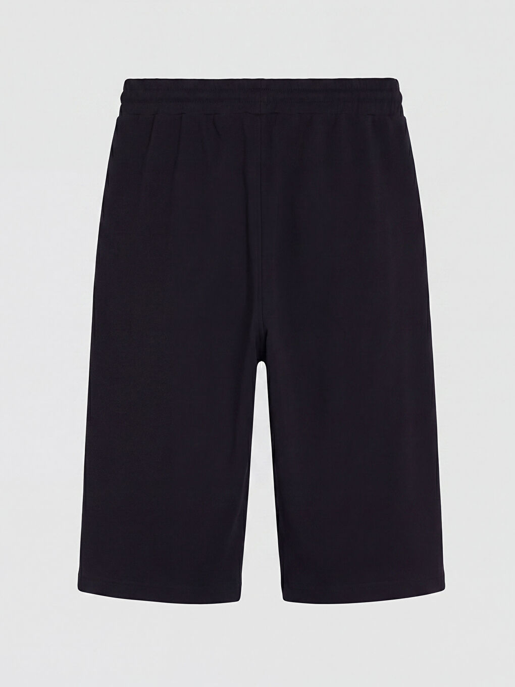 Siyah Regular Fit Erkek Şort-1