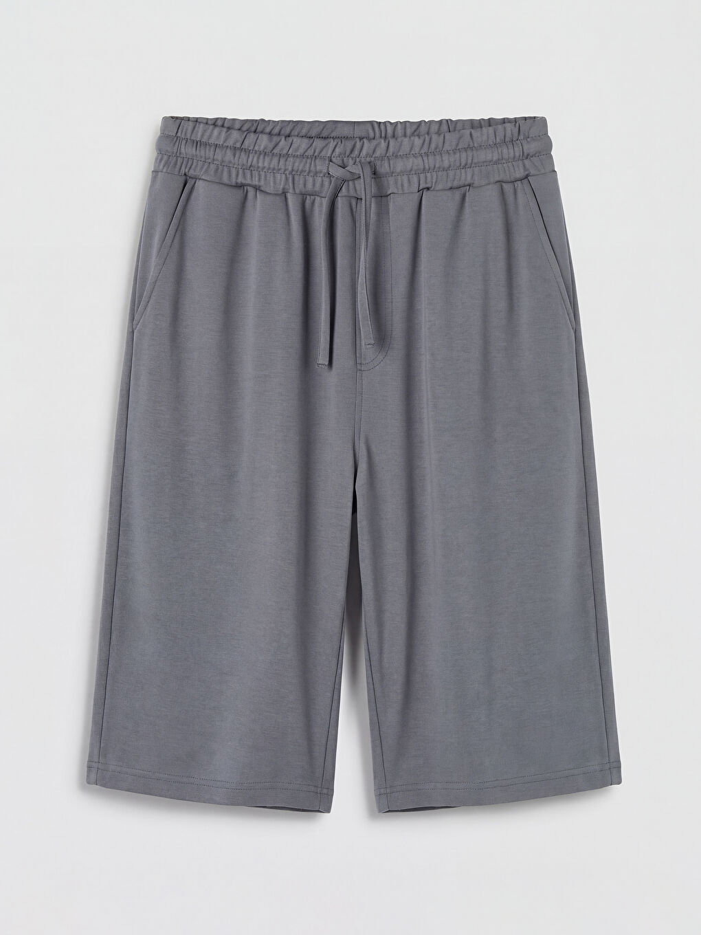 Gri Regular Fit Erkek Şort
