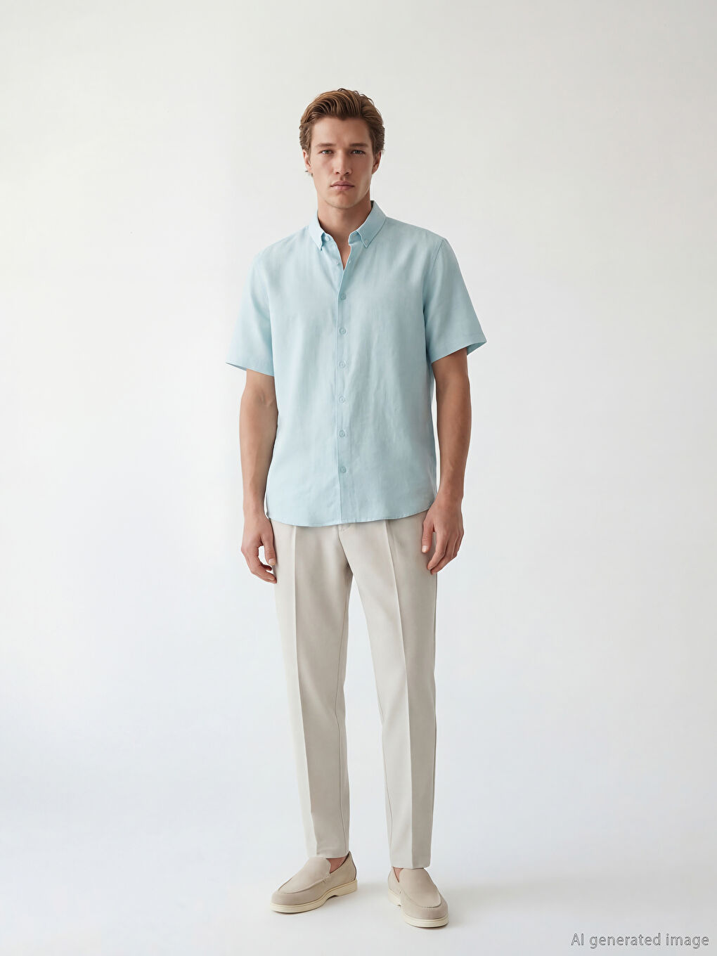 Regular Fit Dobby Herrenhemd