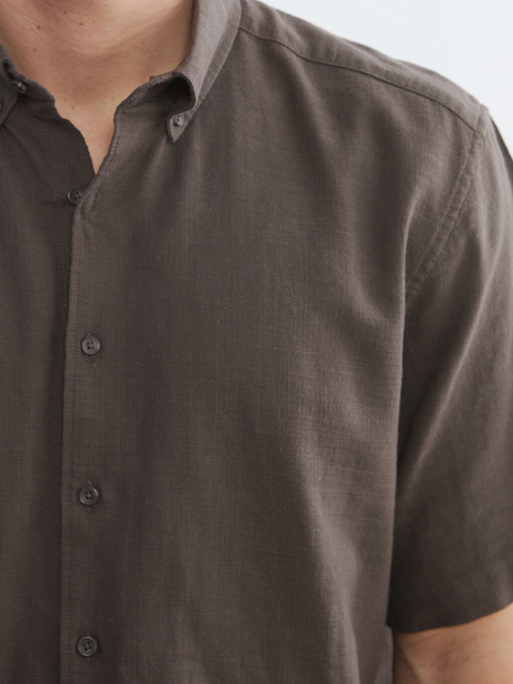 Regular Fit Dobby Men's Shirt-2