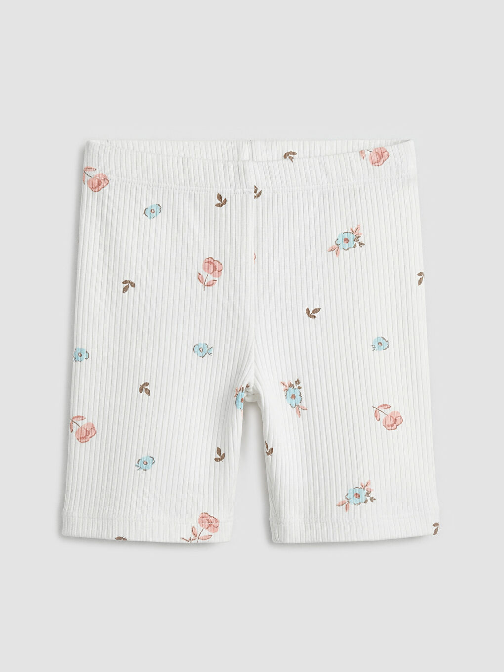 Mavi Çiçek Desenli Kız Bebek Takım-2