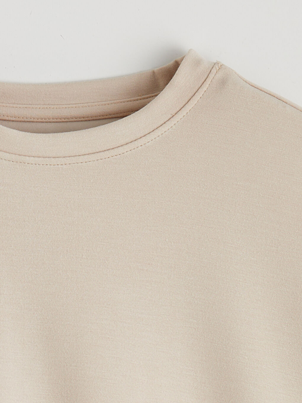 Woman BEIGE Sweatshirt-1