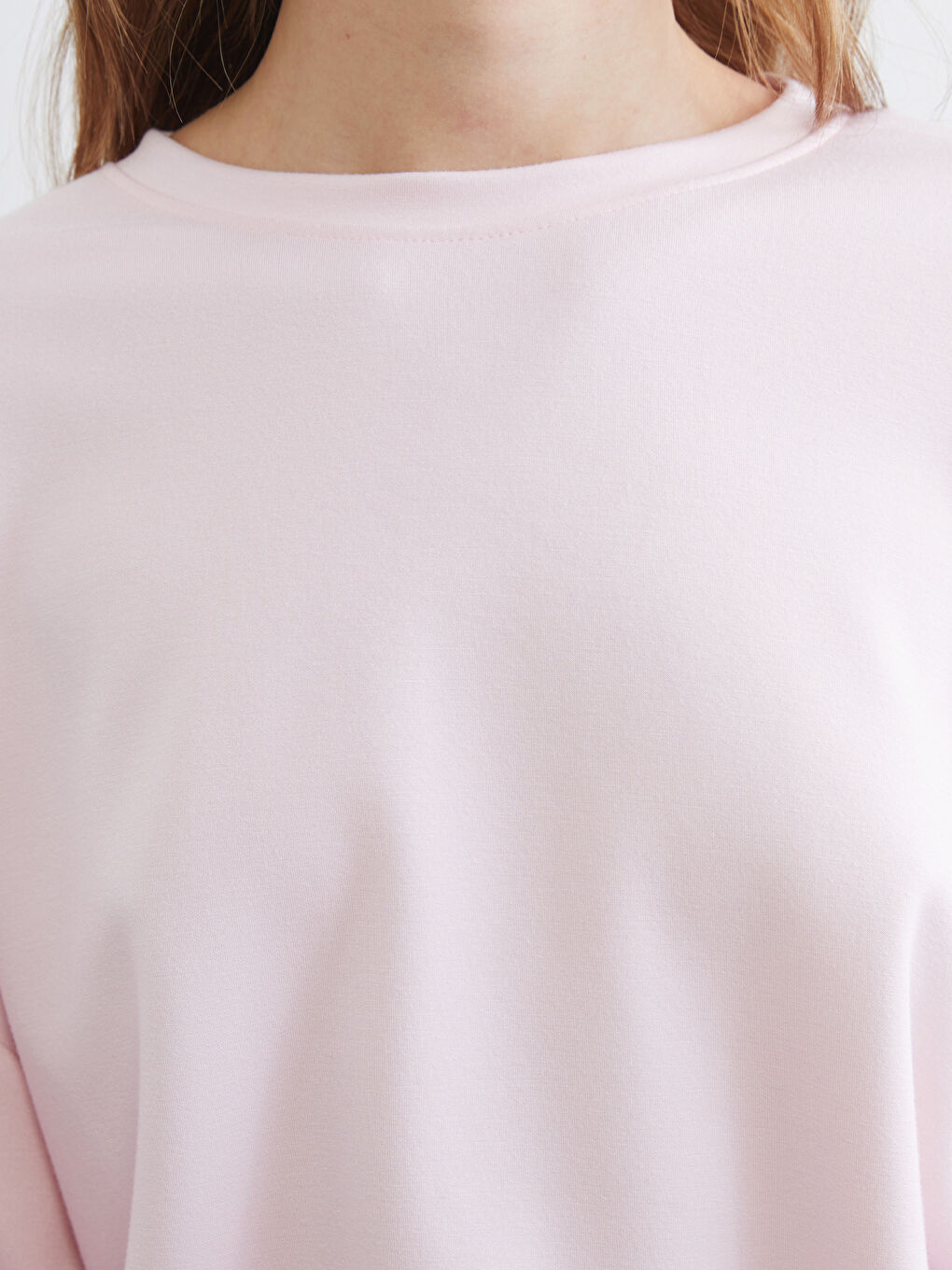 Sweat-shirt pour Femmes Col Rond Surdimensionné-2