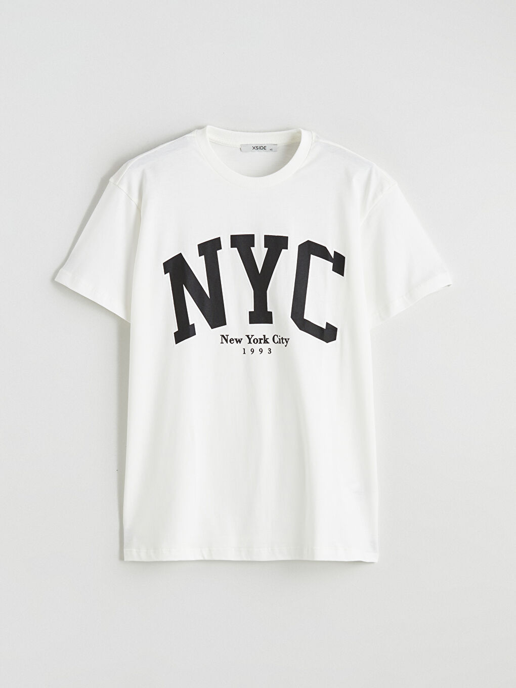 Crew Neck New York Printed Women's T-Shirt-4