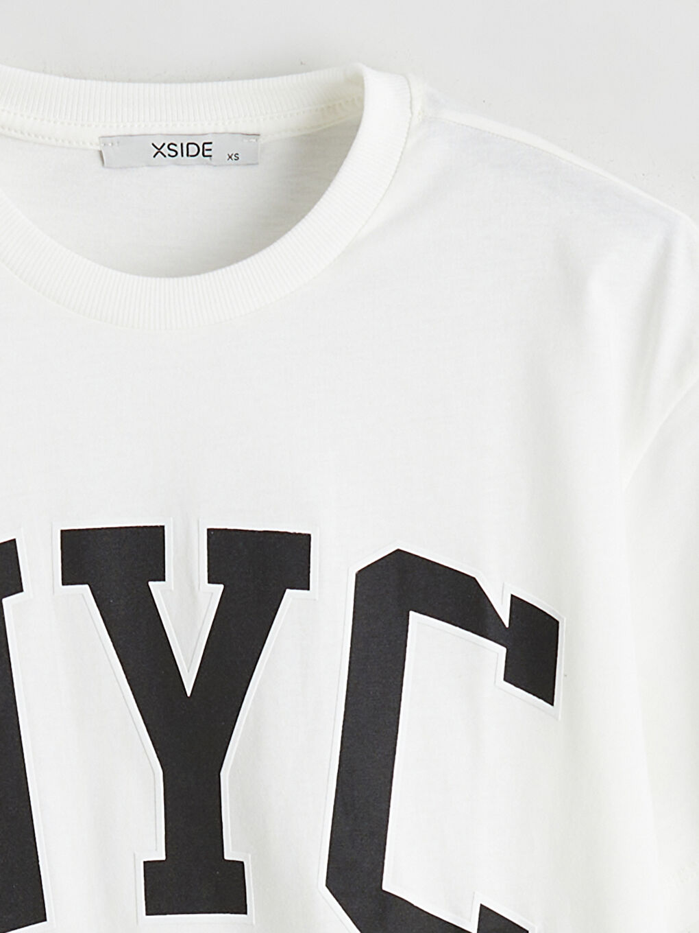 Crew Neck New York Printed Women's T-Shirt-5