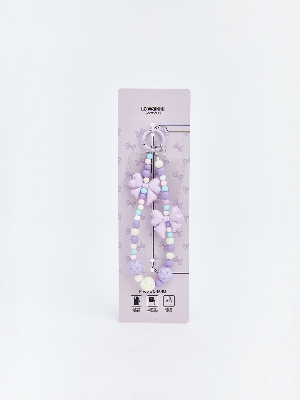 Karışık Fiyonk Figürlü Çanta Charmı