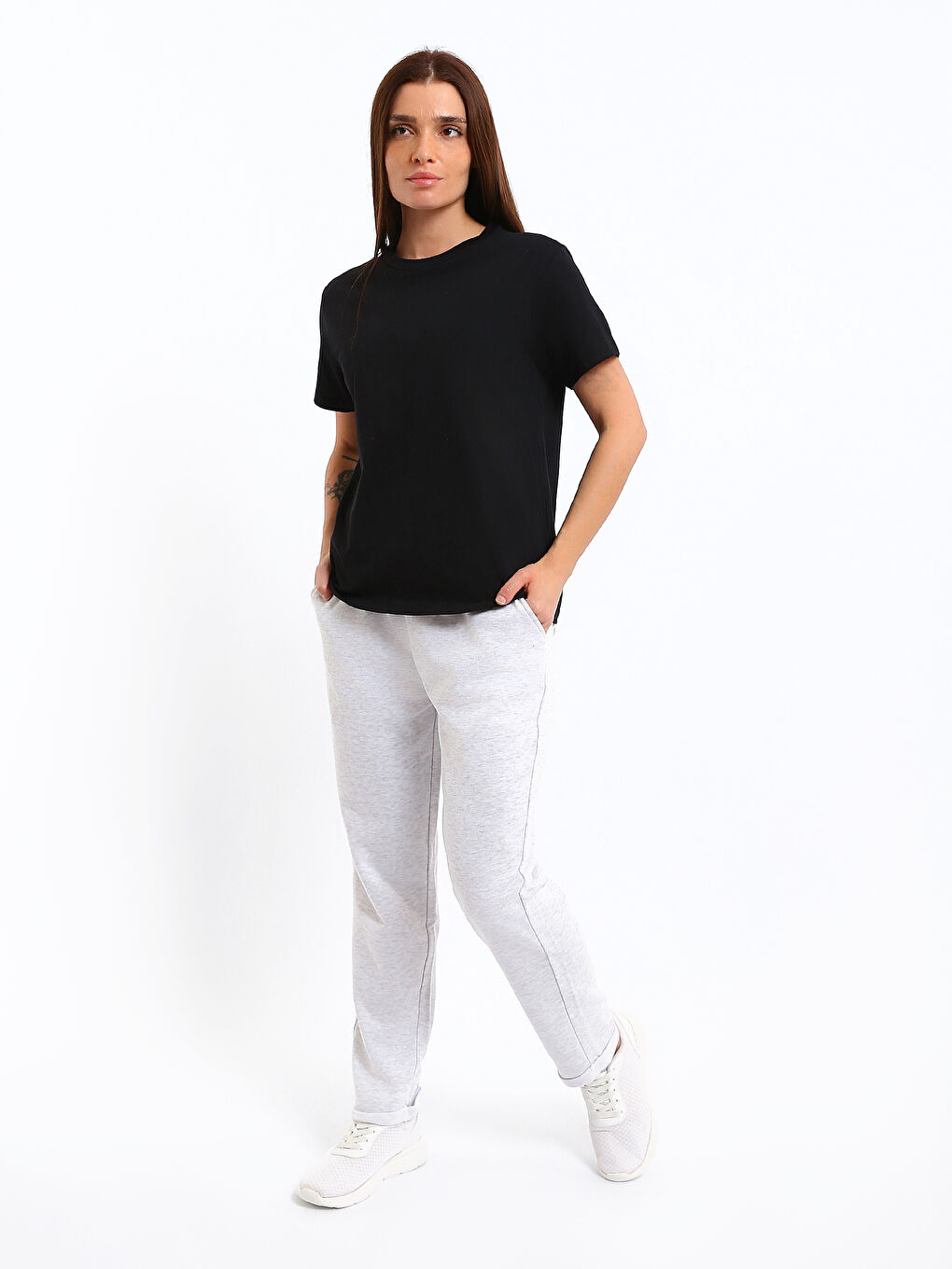 Crew Neck Women's T-Shirt-1