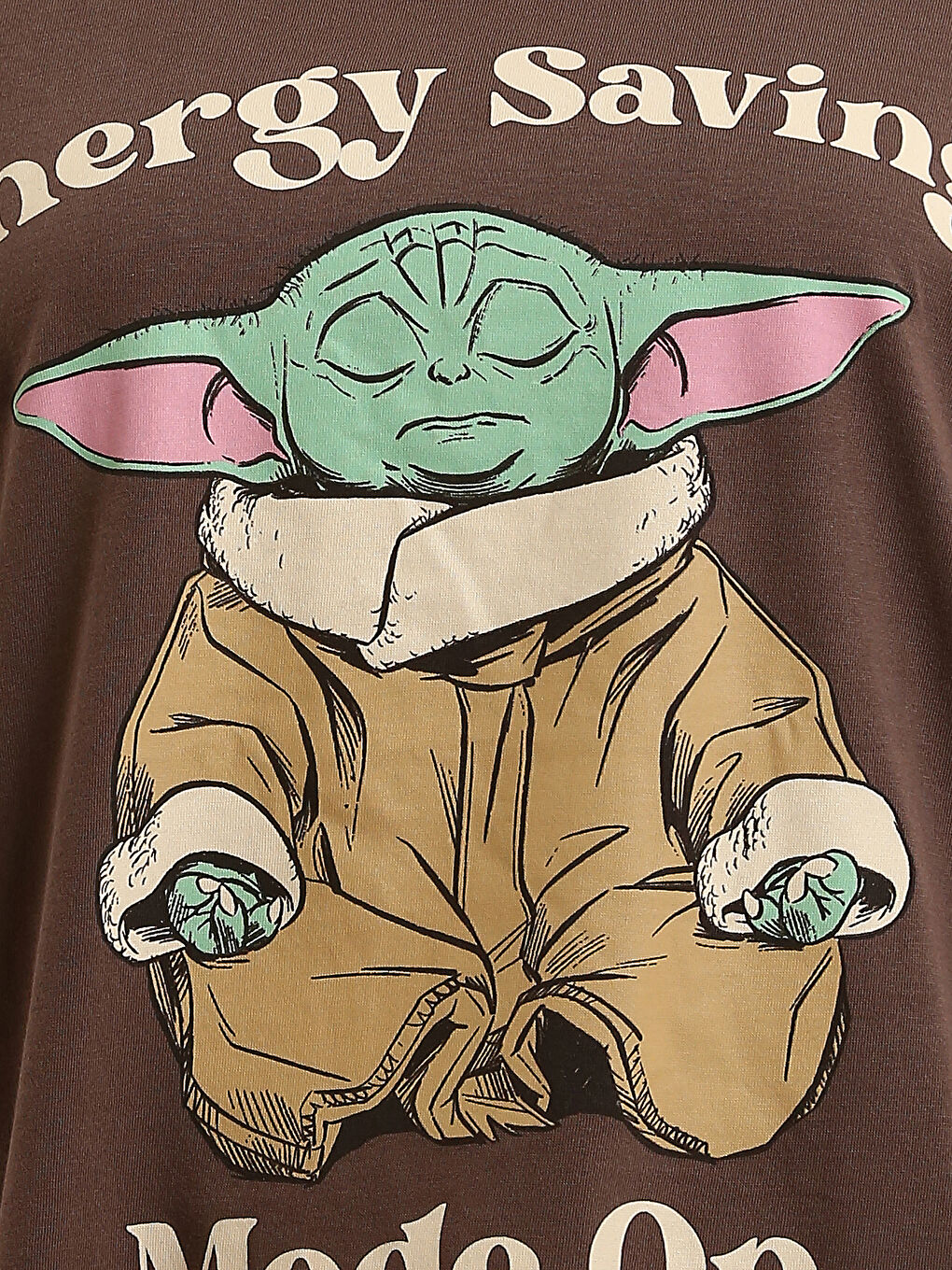 Crew Neck Baby Yoda Printed Women's T-Shirt-2